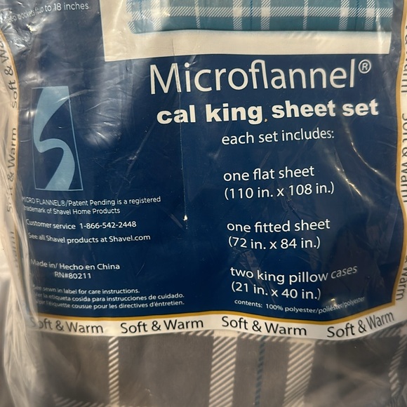 Shavel microflannel cal king sheet set
NIP - Picture 4 of 5
